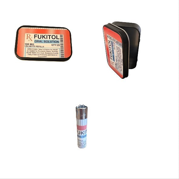 Personalised 1oz Metal Tobacco Tin With Matching Clipper Lighter