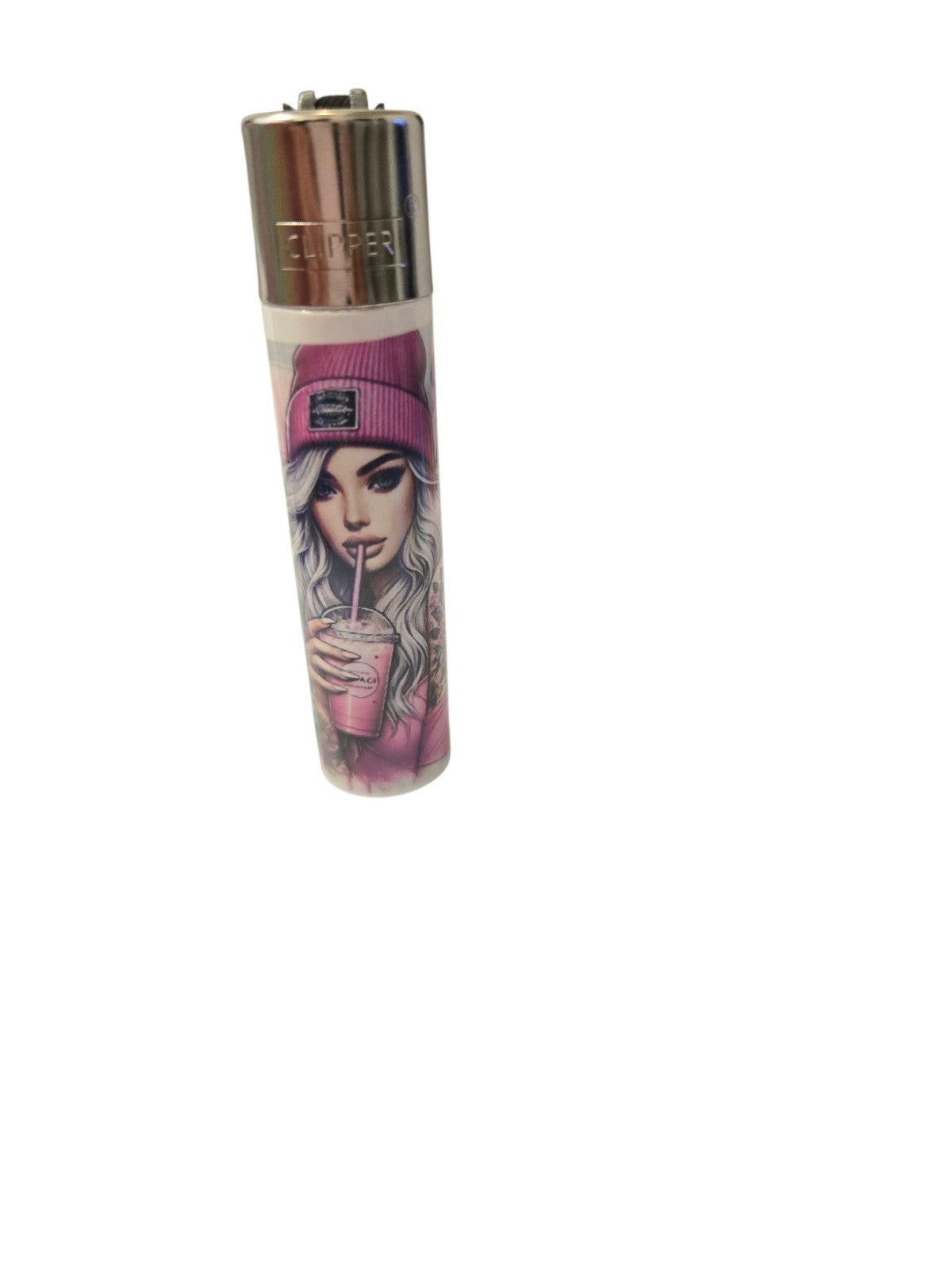 Personalised 1oz Metal Tobacco Tin With Matching Clipper Lighter