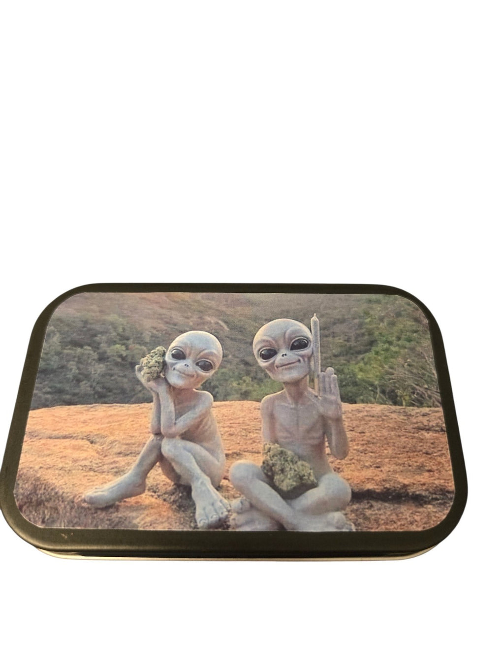 Tobacco Tin 1oz Hinged