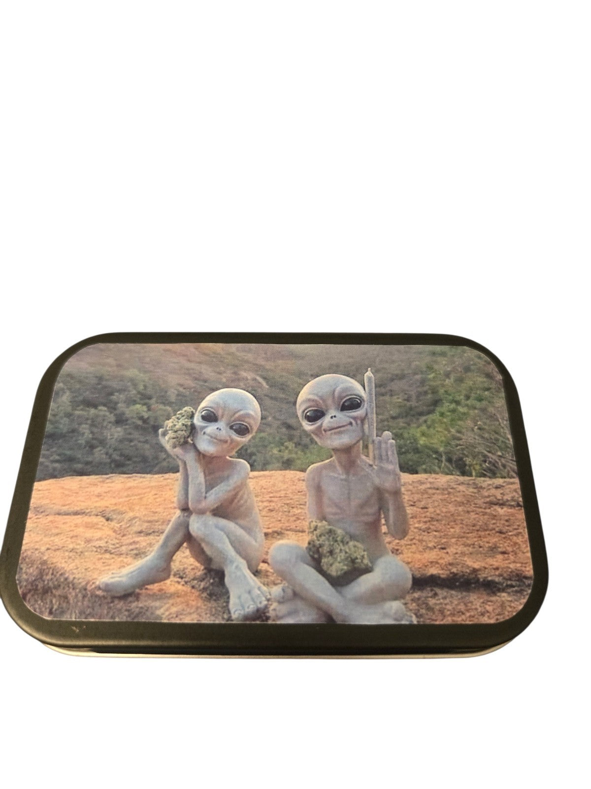Tobacco Tin 1oz Hinged