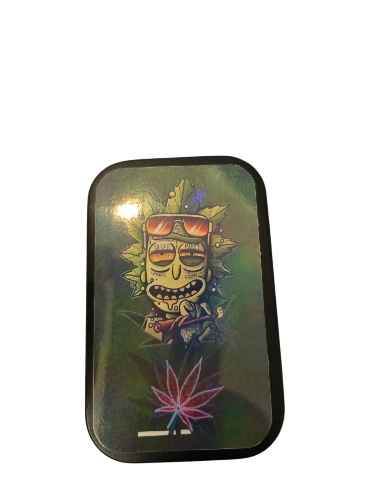 tobacco tin 1oz hinged