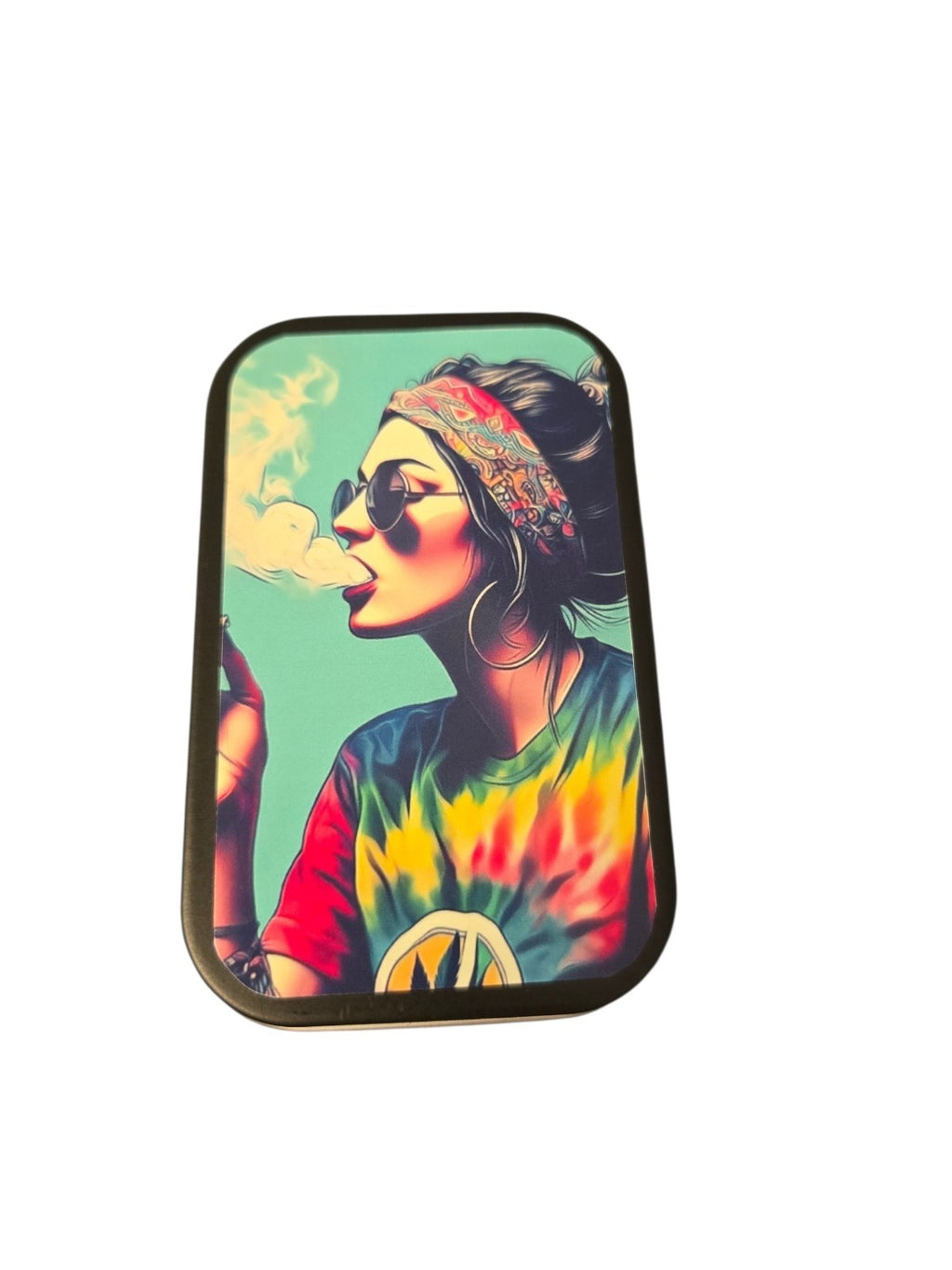 Tobacco Tin 1oz Hinged