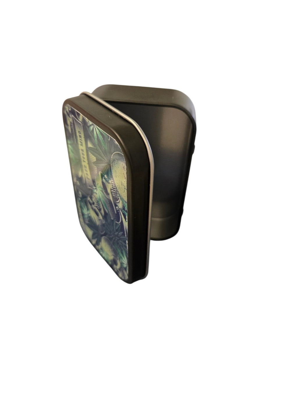 Tobacco Tin 1oz Hinged