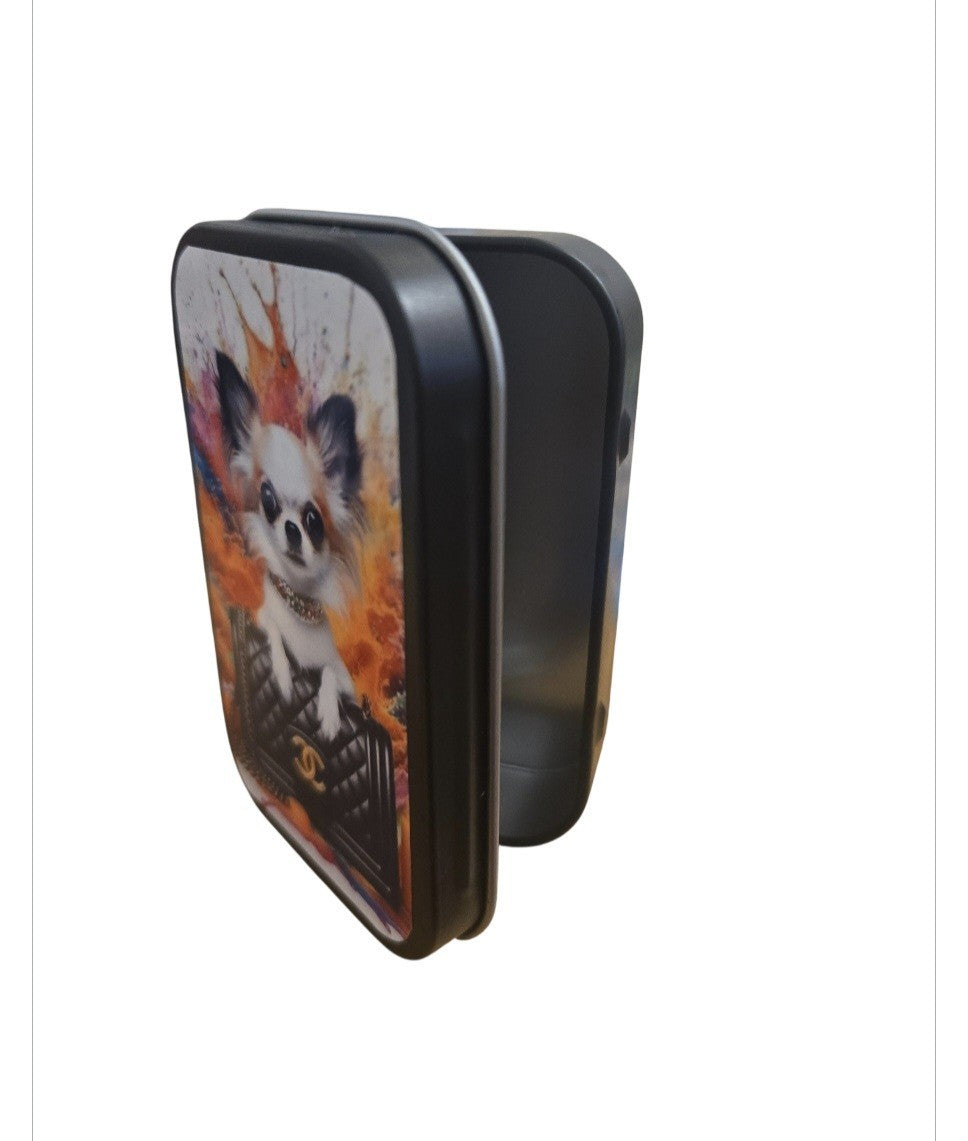 Tobacco Tin 1oz Hinged