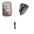 Personalised 1oz Metal Tobacco Tin With Matching Clipper Lighter