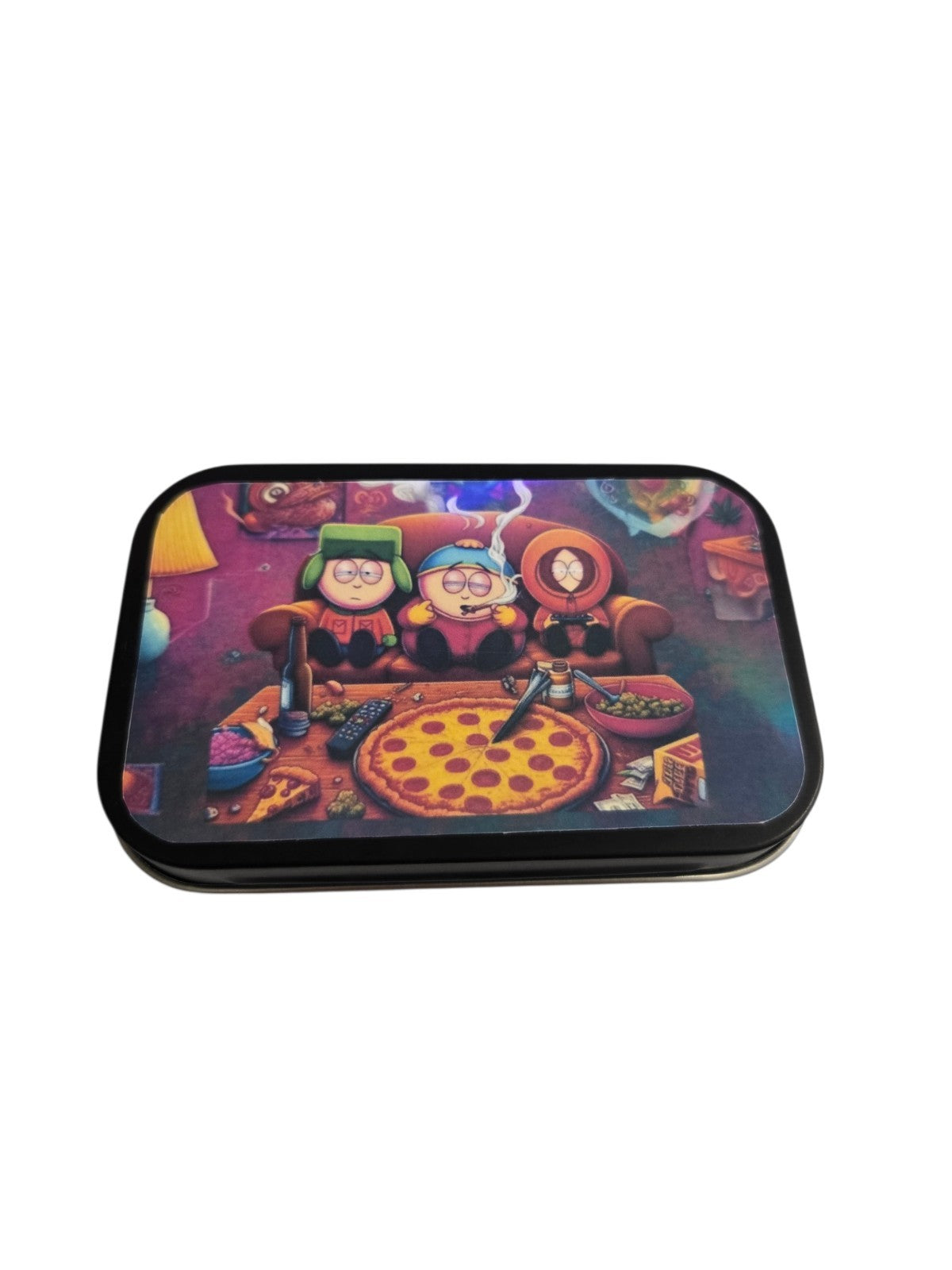 Tobacco Tin 1oz Hinged