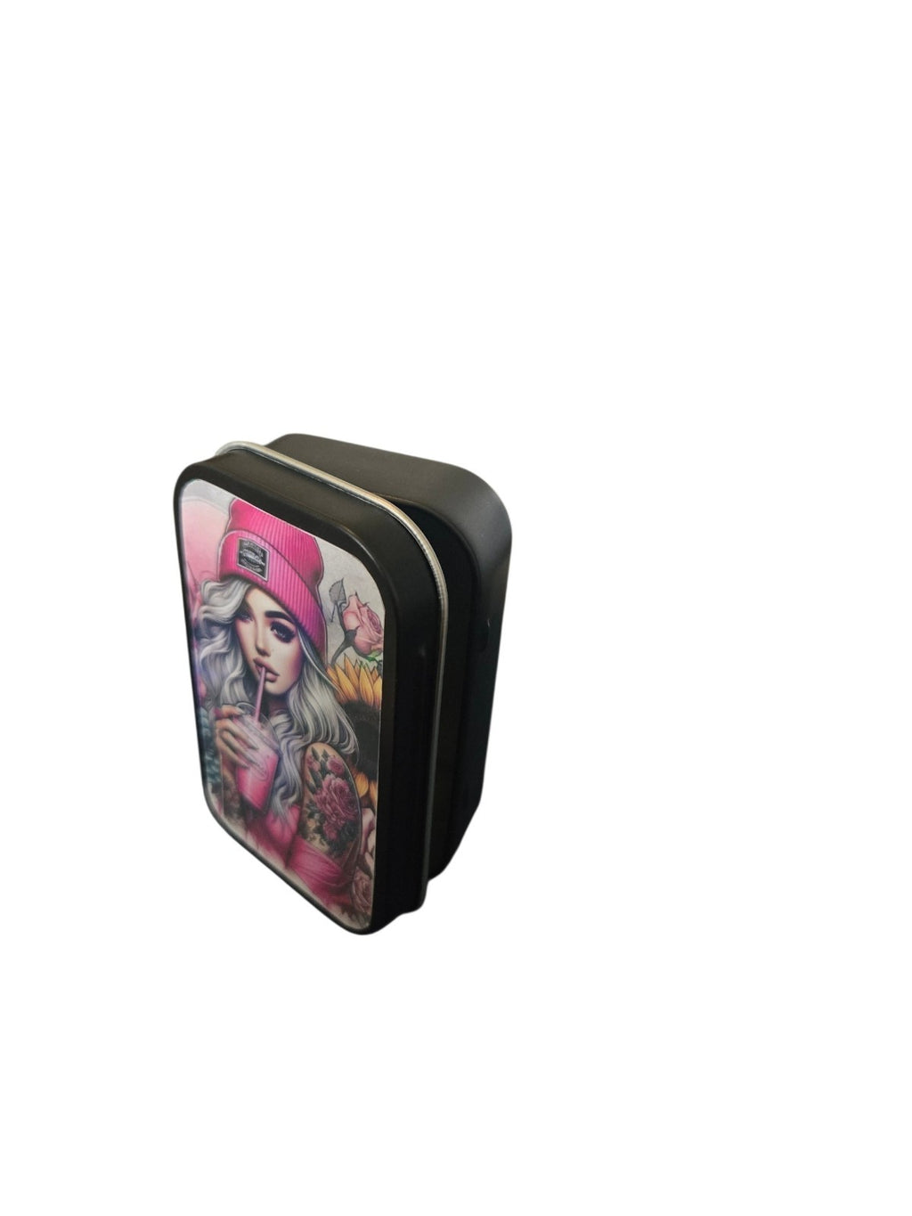 Tobacco Tin 1oz Hinged