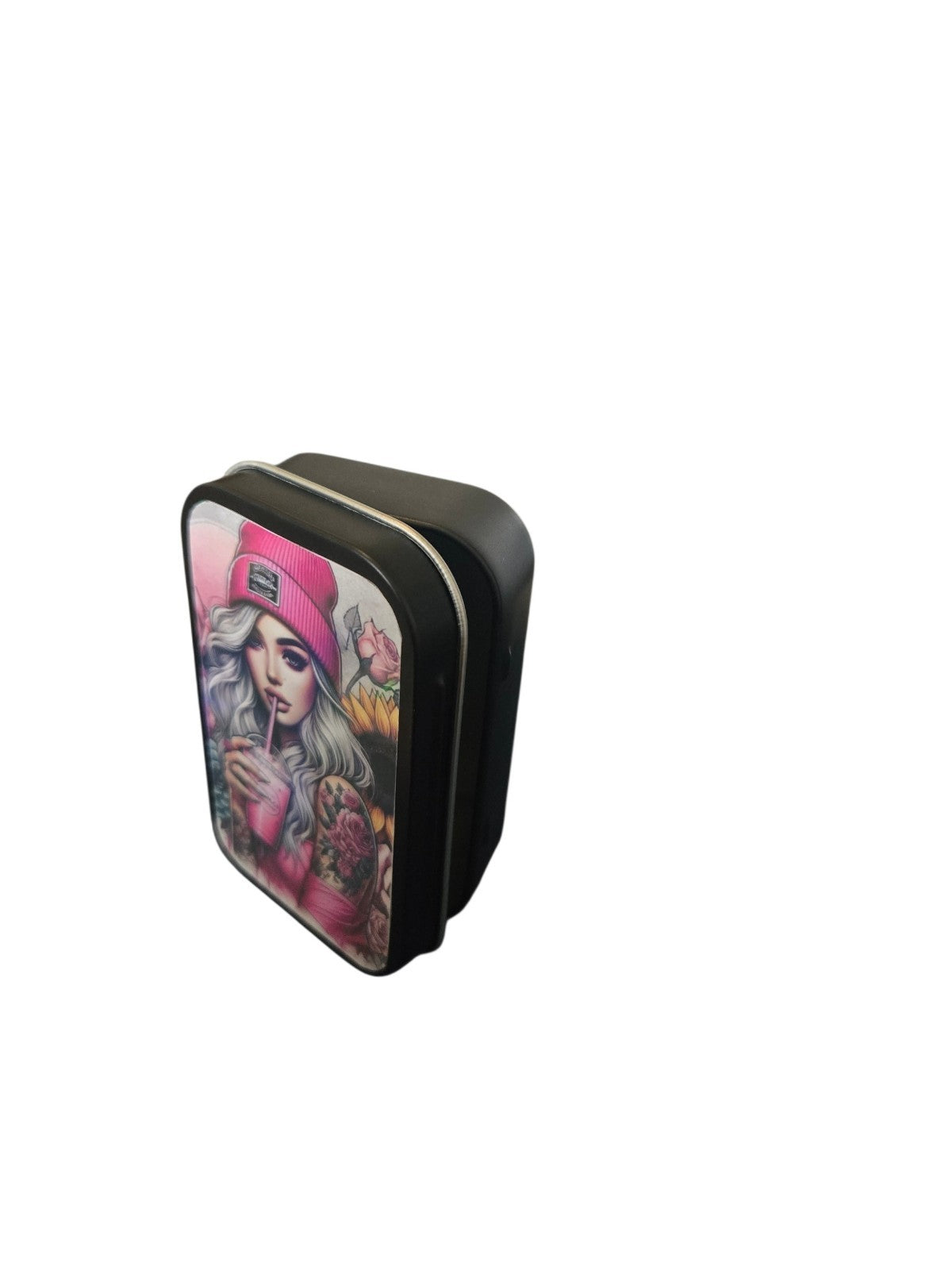 Tobacco Tin 1oz Hinged