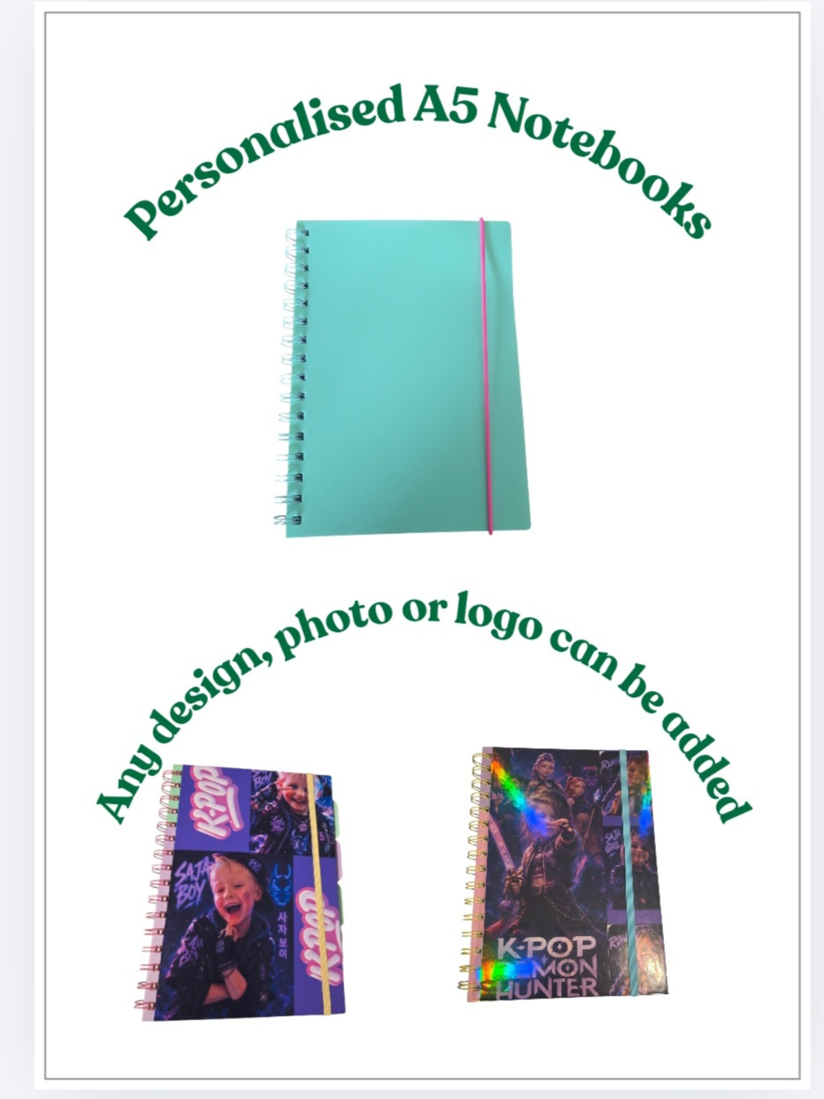 A5 custom lined paper note book
